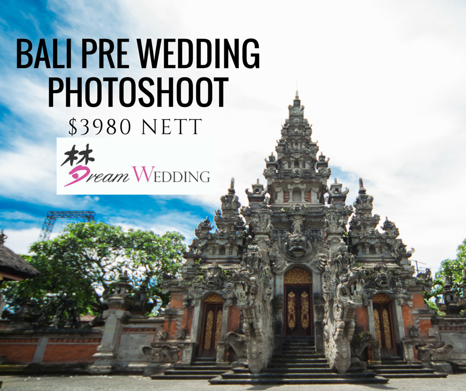 Bali Pre Wedding Photoshoot singapore bridal dream wedding boutique overseas photoshoot