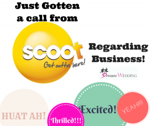 dream wedding bridal going to work with scoot for future opportunity singapore top service wedding provider