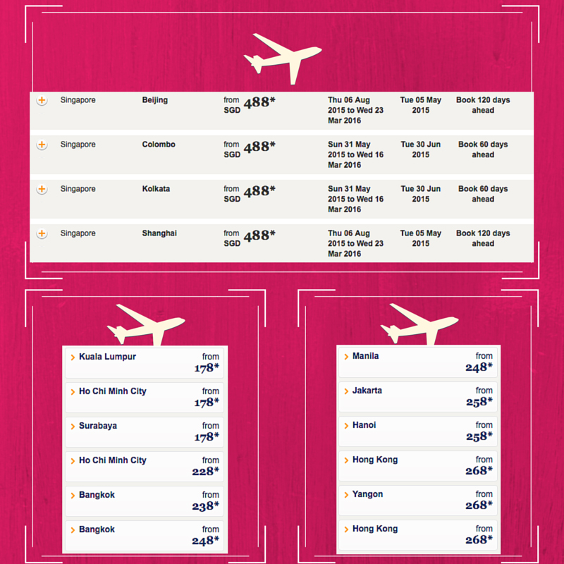 Dream Wedding Boutique bridal singapore airline promotion for airticket cheap air fare 2015 2016 overseas trip
