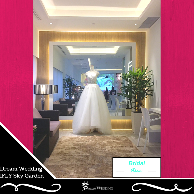 ifly singapore Sky Garden Grand Opening dream wedding boutique singapore bridal wedding venue bridal room