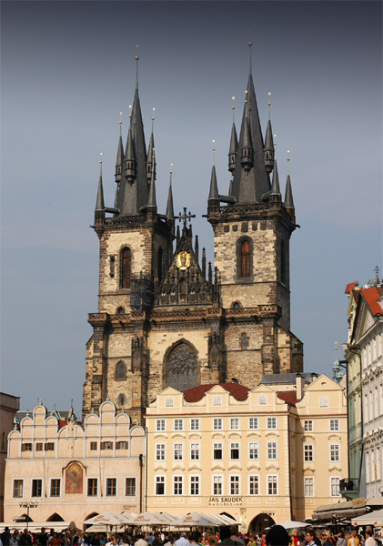 Tyn Church in Prague Old Town Square Singapore Top Overseas pre wedding destination Photoshoot Bridal