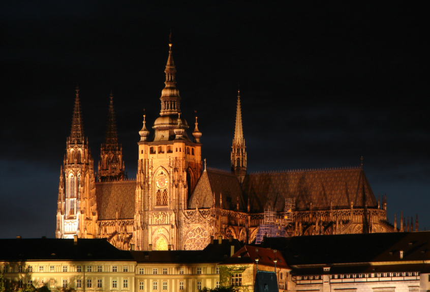 prague castle night scene Singapore Top Overseas pre wedding destination Photoshoot Bridal copy