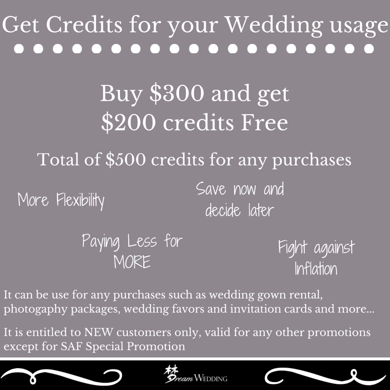 promo thursday dream wedding singapore gown rental bridal