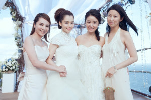 vivian hsu dream wedding bali celebration with singaporean businessman through bridal dreamwedding boutique gossip monday white wedding gown