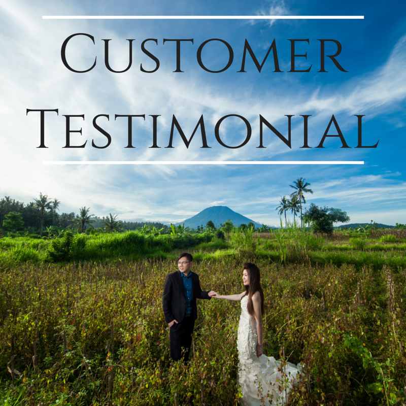 customer testimonial singapore pre wedding dream wedding boutique couple review