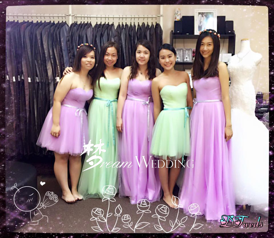 Bridesmaid Dresses dream wedding boutique singapore bridal wedding emporium short rom dress 3