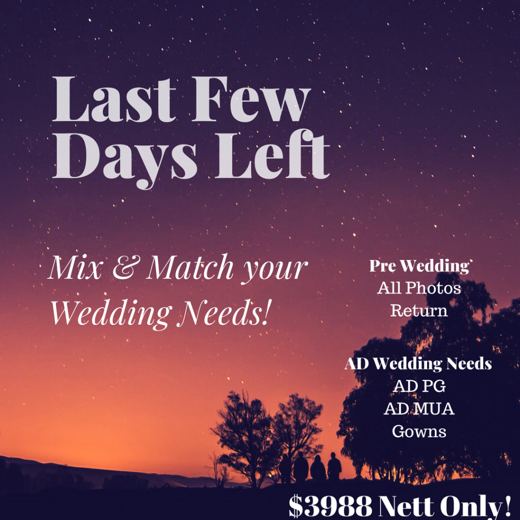 Mix & Match your Actual Day & Pre Wedding Wedding Needs